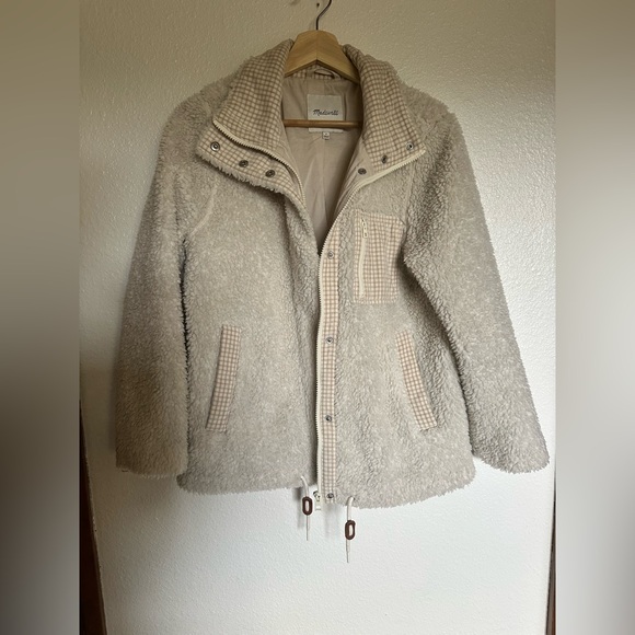 Madewell resourced Sherpa zip jacket. Small - Picture 10 of 10